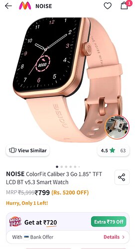 Noise ColorFit Caliber 3 Go Smartwatch