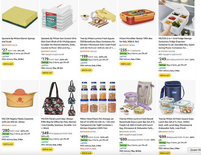 Milton Products Offer