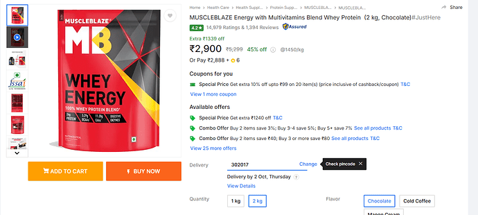 MuscleBlaze Energy Whey Protein