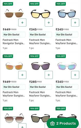 BigBasket Fastrack Eyewear