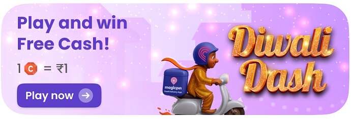 Magicpin Diwali Dash Banner