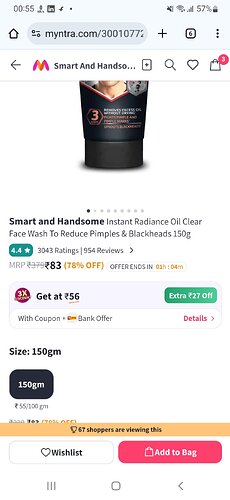 Smart & Handsome Face Wash 150g