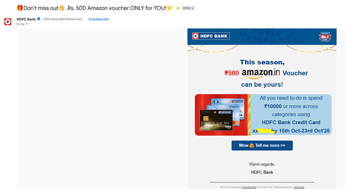 HDFC Business Card Offer