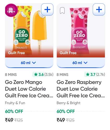 Go Zero Ice Cream 60% Off