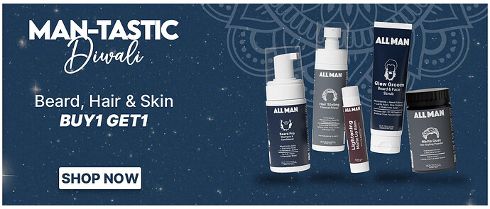 All Man Buy 1 Get 1 Free Offer