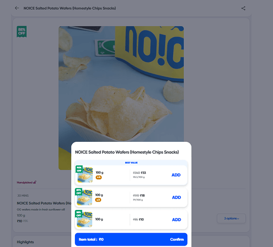 NOICE Salted Potato Wafers Offer