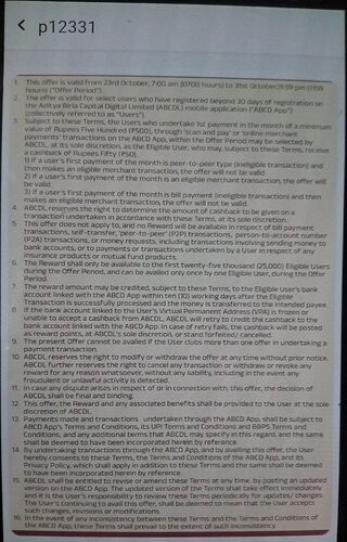 ABCD UPI Cashback Offer