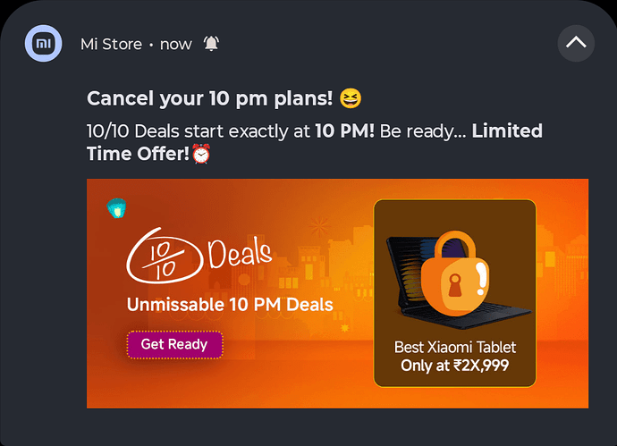 Xiaomi Flash Sale banner