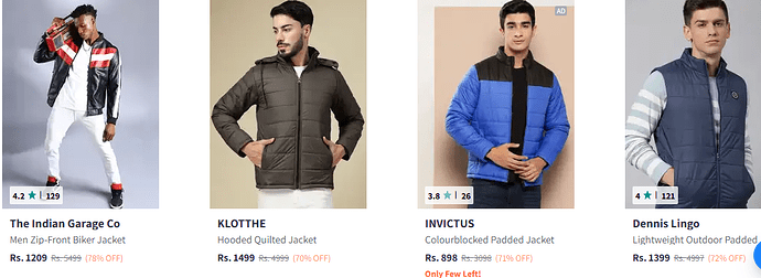 Men's Jackets Discount