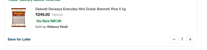 Daawat Devaaya Basmati Rice Deal
