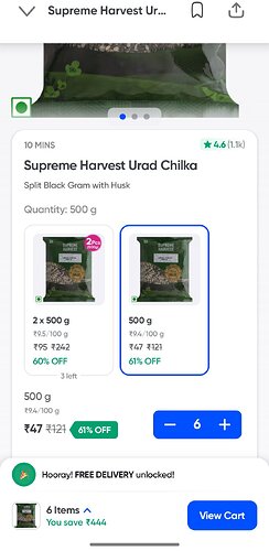 Supreme Harvest Urad Chilka Deal
