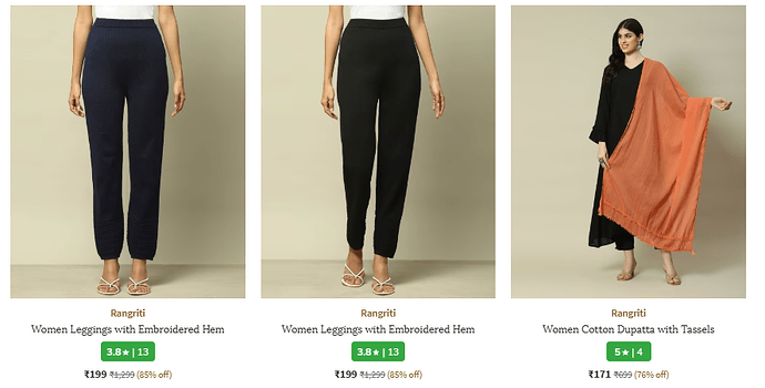 RANGRITI Dupattas & Plazoos