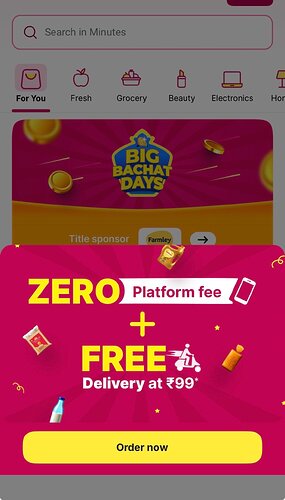 Flipkart Minutes Offer