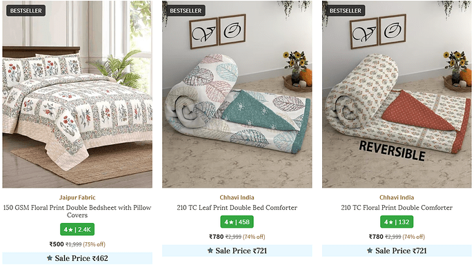 Ajio Bedding Sale