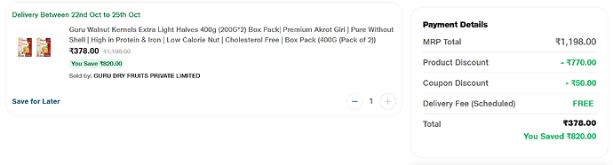 Guru Walnut Kernels Deal