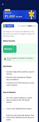 How to Redeem Flipkart Gift Card