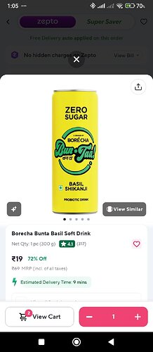 Borecha Bunta Basil Soft Drink