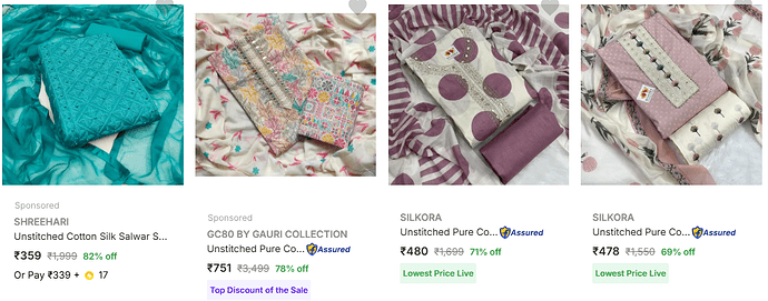 Women's Dress Materials Sale on Flipkart