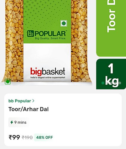 Toor Dal Bigbasket