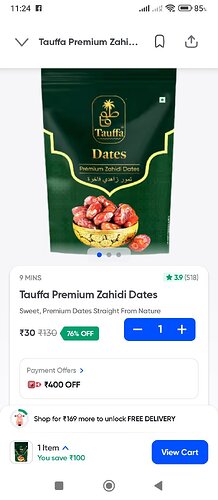 Tauffa Premium Zahidi Dates
