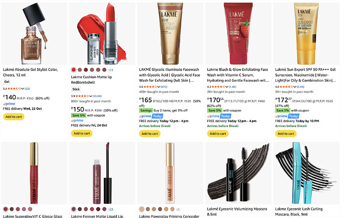 Lakme Products