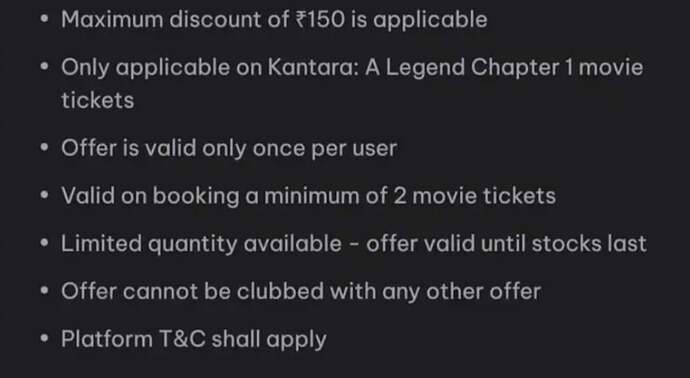 District App Kantara BOGO Offer Screenshot