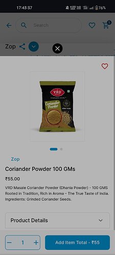 VRD Coriander Powder Offer