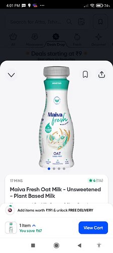 Swiggy Instamart Deal Screenshot 1