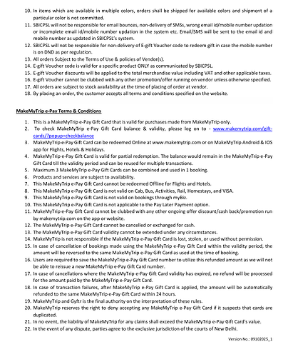 SBI Card Travel Offer Details 3