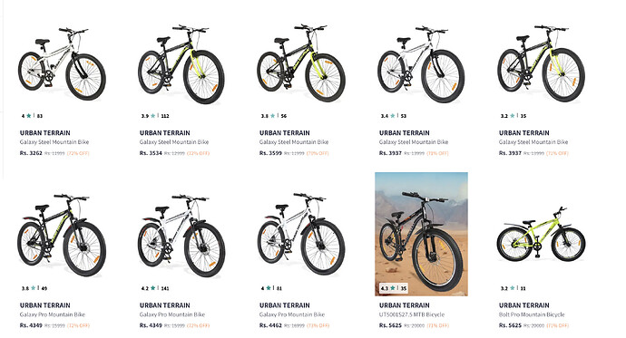 Urban Terrain Bicycle Details