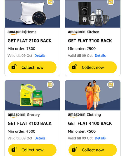 Amazon Shopping Categories