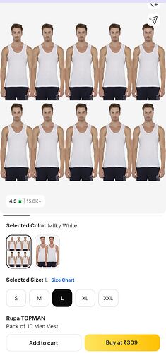 Rupa Topman Men's Vest Pack of 10