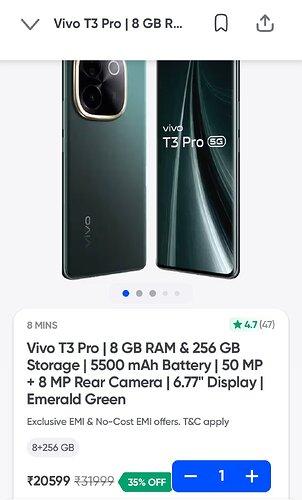 Vivo T3 Pro Offer Details