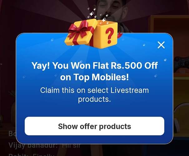Flipkart LiveShop+ Offer
