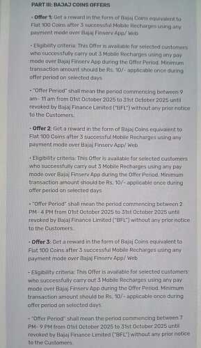 Bajaj Finserv Mobile Recharge Offer