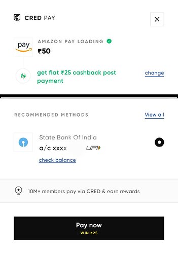 CRED Amazon Pay Cashback Offer