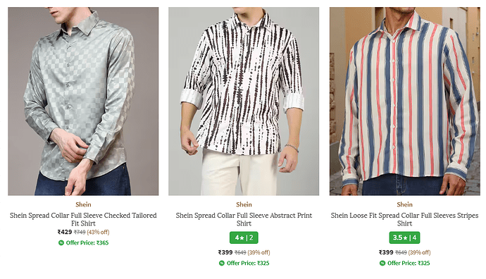 Shein Men's Shirts
