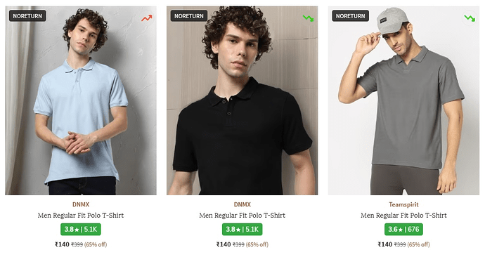 Polo T-Shirts Offer on Ajio