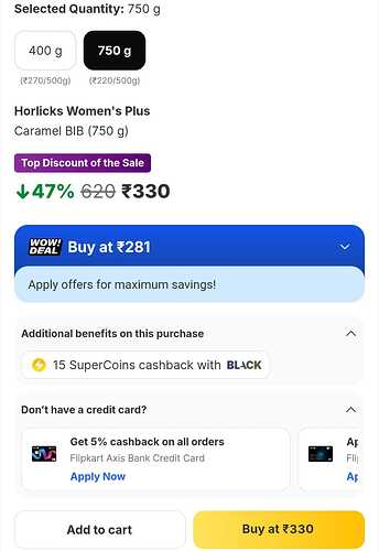 Horlicks Women's Plus Caramel 750g