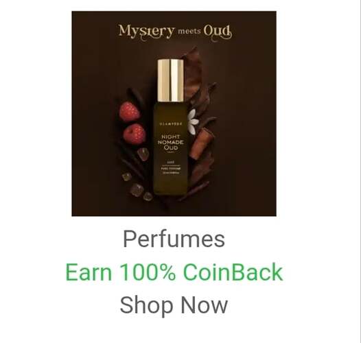 Flipkart 100% SuperCoins Back on Glamveda Perfumes Offer