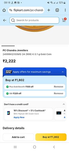 Gold Coins Offer on Flipkart
