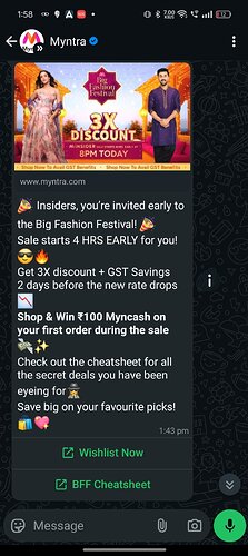 Myntra MynCash Offer