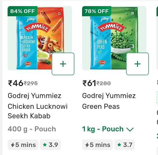 Godrej Yummiez Frozen Foods BigBasket Sale