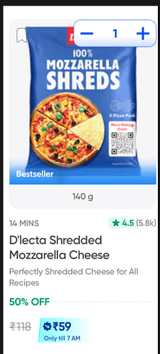 D'lecta Shredded Mozzarella Cheese