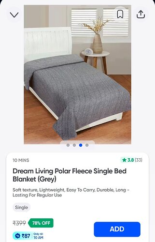 Dream Living Polar Fleece Blanket