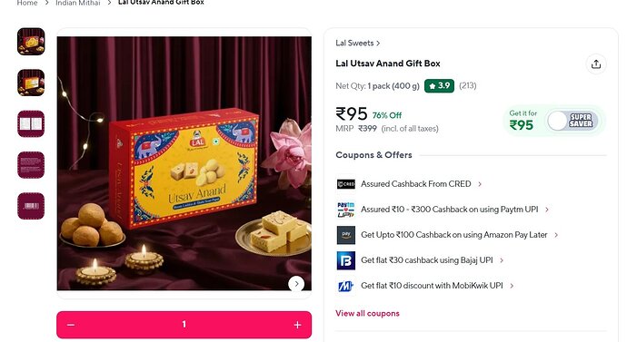 Lal Utsav Anand Gift Box Offer
