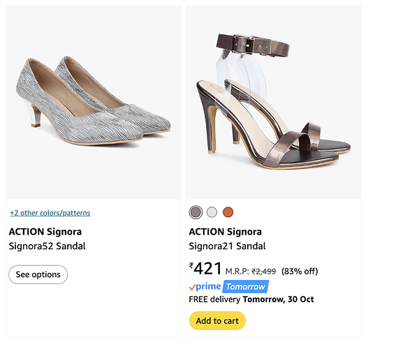 ACTION Signora Sandal Heels for Women