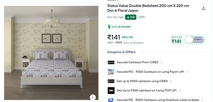 Floral Jaipur Bedsheet