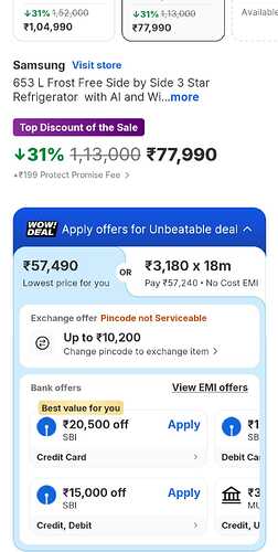 Samsung 653L Side-by-Side Refrigerator