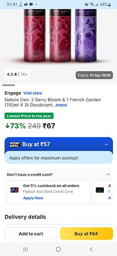 Engage Nature Deodorant Combo